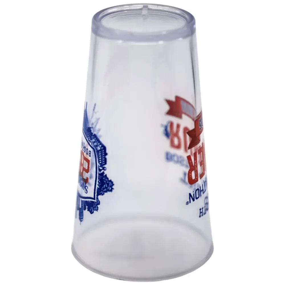 Samuel Adams 119th Boston Marathon 2015 Runner 26.2 Plastic Clear Pint Glass
